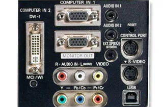 A video switcher panel mid-production